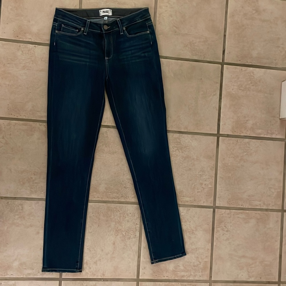 PAIGE denim, skyline skinny jeans, like new, worn and washed once
